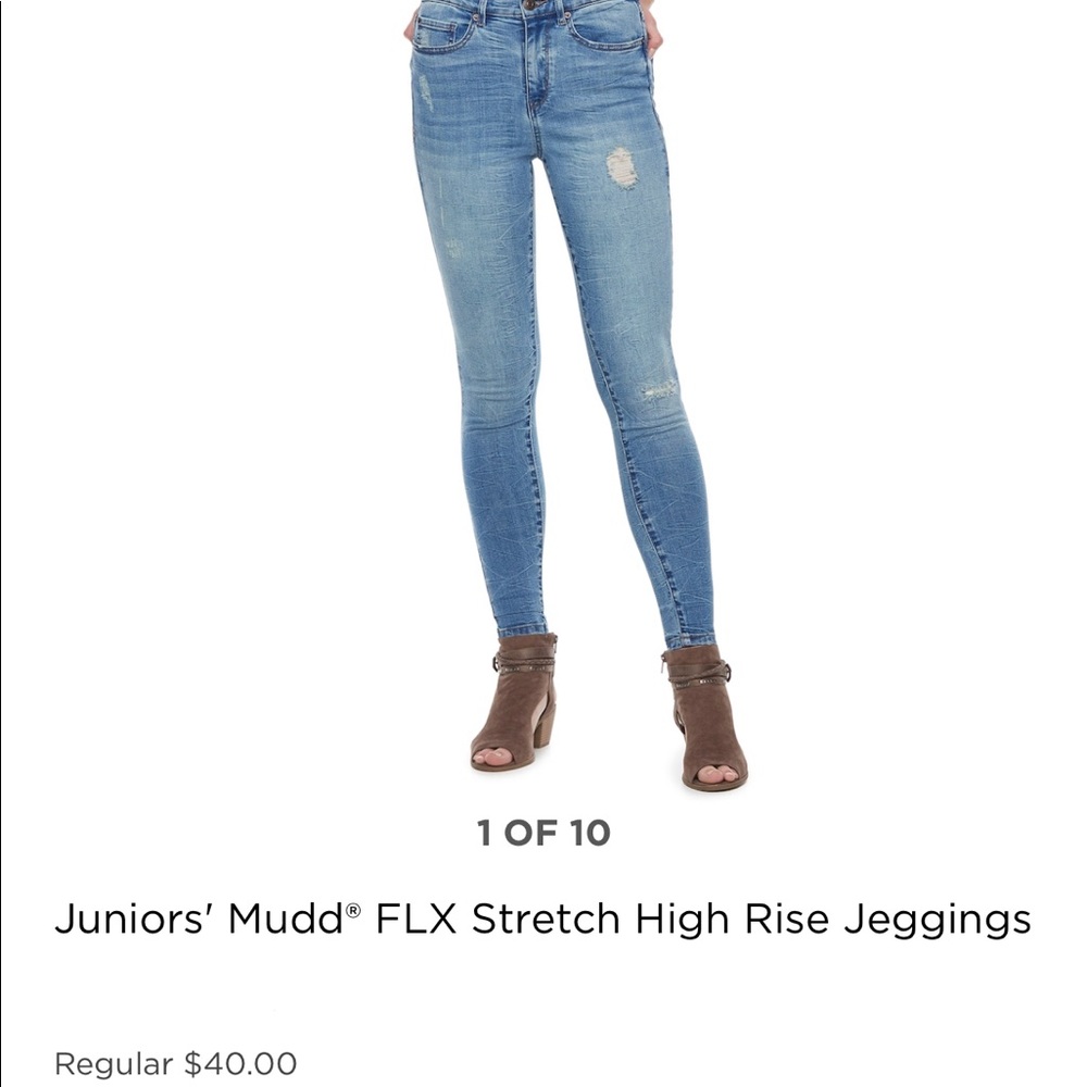 JUNIORS MUDD FLX STRETCH HIGH RISE JEGGINGS
